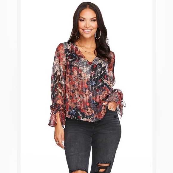 NEW JESSICA SIMPSON - Aurora Top in Autumn Memories - Picture 1 of 6
